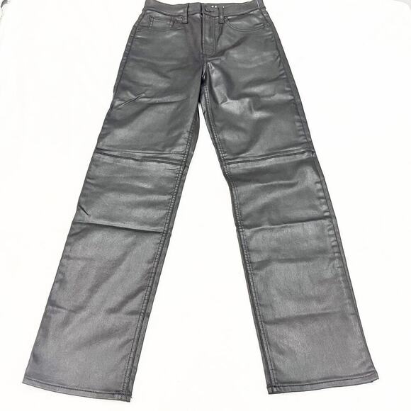 GAP Teen Sky High 90's Loose Coated Black Denim Jeans Size 14 NWT - Picture 2 of 8